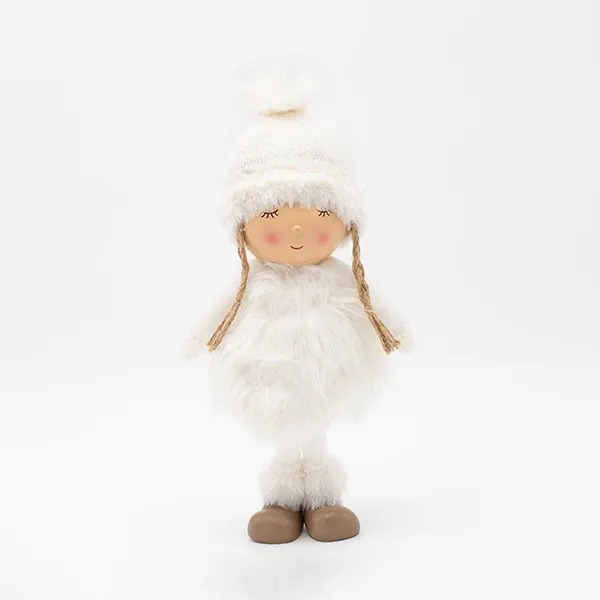 ΚΟΡΙΤΣΑΚΙ POM POM ΜΕ ΛΕΥΚΑ ΡΟΥΧΑ 34cm