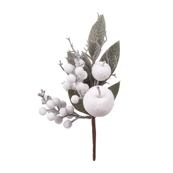 ΚΛΑΔΙ ΜΕ BERRIES ΛΕΥΚΑ ΚΑΙ ΜΗΛΑΡΑΚΙ 54cm