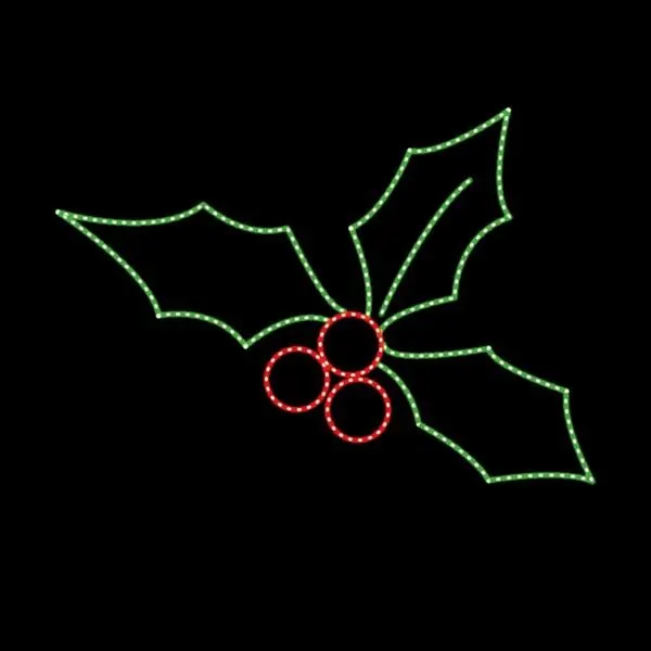 XMAS ΕΠΑΓΓΕΛΜΑΤΙΚΟ ΕΠΙΣΤΗΛΙΟ ΣΧΕΔΙΟ ΓΚΙ 230V KOKKINH & ΠΡΑΣΙΝΗ ΦΩΤΟΣΩΛΗΝΑ 78x65cm IP65