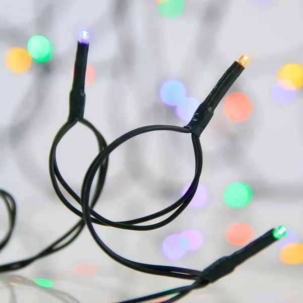 XMAS ΛΑΜΠΑΚΙ ΣΕΙΡΑ 720 LED 3mm 31V ΜΕΤΑΣΧΗΜΑΤΙΣΤΗ ΣΤΑΘΕΡΟ ΠΡΑΣΙΝΟ PVC ΚΑΛΩΔΙΟ ΧΡΩΜΑΤΙΣΤΟ LED ΑΝΑ 7.5cm ΠΑΡΟΧΗ 3m IP44