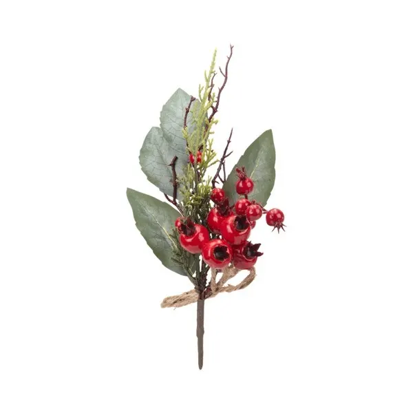 ΚΛΑΔΙ ΜΕ BERRIES ΚΑΙ ΜΙΚΡΑ ΡΟΔΙΑ 30cm