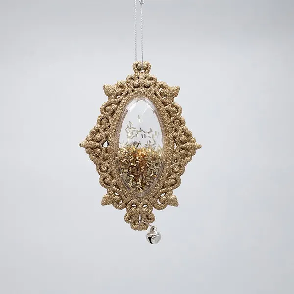 ΣΤΟΛΙΔΙ ΠΛΑΣΤΙΚΟ VINTAGE ΜΕ ΚΟΥΔΟΥΝΑΚΙΑ ΣΑΜΠΑΝΙ GLITTER 13x8x1.5cm