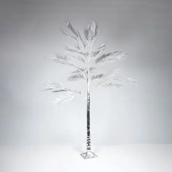 XMAS ΦΩΤΙΖΟΜΕΝΟ ΔΕΝΤΡΟ ΦΤΕΡΗ ΑΣΗΜΙ 180cm ΜΕΤΑΣΧΗΜΑΤΙΣΤΗ 140 MINI LED ΘΕΡΜΑ ΛΕΥΚΑ ΠΑΡΟΧΗ 3m IP44