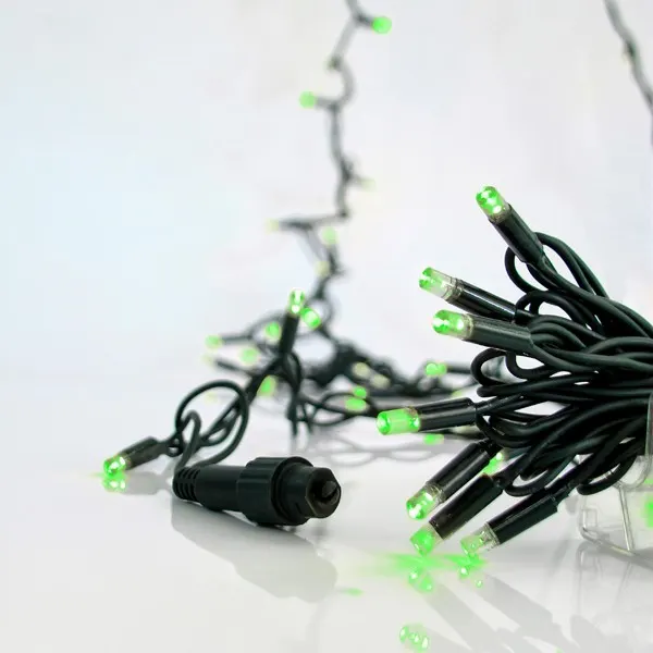 XMAS ΛΑΜΠΑΚΙ ΣΕΙΡΑ 100 LED 5mm ΜΕ ΚΑΛΥΜΜΑ 230V 2 ΕΠΕΚΤΑΣΕΙΣ ΕΩΣ 9 ΣΕΤ ΠΡΑΣΙΝΟ ΚΑΟΥΤΣΟΥΚ ΚΑΛΩΔΙΟ ΠΡΑΣΙΝΟ LED ΑΝΑ 10cm ΙΡ65 (ΧΩΡΙΣ ΠΑΡΟΧΗ)
