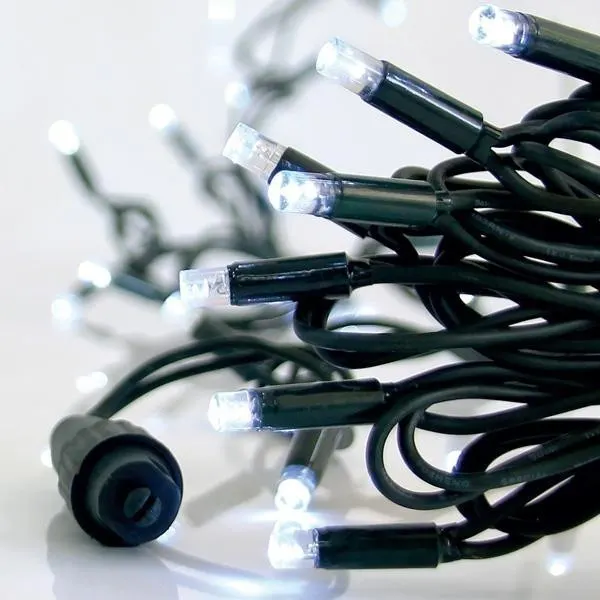 XMAS ΛΑΜΠΑΚΙ ΣΕΙΡΑ 100 LED 5mm ΜΕ ΚΑΛΥΜΜΑ 230V 2 ΕΠΕΚΤΑΣΕΙΣ ΕΩΣ 9 ΣΕΤ ΠΡΑΣΙΝΟ ΚΑΟΥΤΣΟΥΚ ΚΑΛΩΔΙΟ ΛΕΥΚΟ LED ANA 10cm ΙΡ65 (ΧΩΡΙΣ ΠΑΡΟΧΗ)