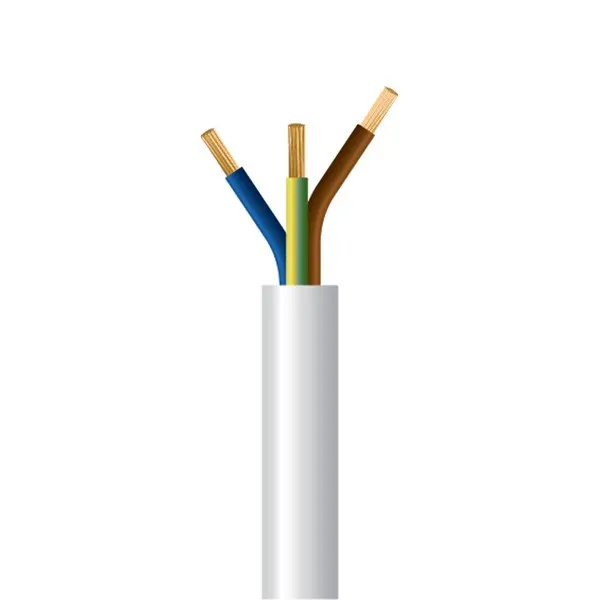 ΚΑΛΩΔΙΟ ΕΥΚΑΜΠΤΟ H05VV-F 3Χ2,5mm² ΛΕΥΚΟ (50m/Roll)