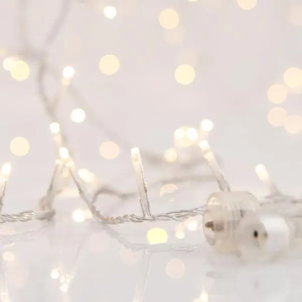XMAS ΛΑΜΠΑΚΙ ΣΕΙΡΑ 300 LED 3mm 31V ΜΕΤΑΣΧΗΜΑΤΙΣΤΗ 4 ΕΠΕΚΤΑΣΕΙΣ ΕΩΣ 3 ΣΕΤ ΔΙΑΦΑΝΟ PVC ΚΑΛΩΔΙΟ ΘΕΡΜΟ ΛΕΥΚΟ LED ΑΝΑ 5cm ΠΑΡΟΧΗ 3m ΙΡ44