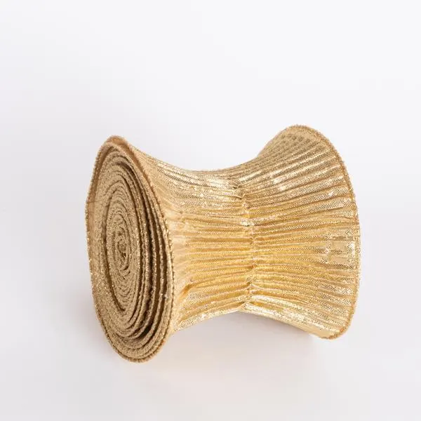 ΚΟΡΔΕΛΑ ΣΠΙΡΑΛ ΧΡΥΣΟ ΜΕΤΑΛΛΙΚΟ 500x12cm