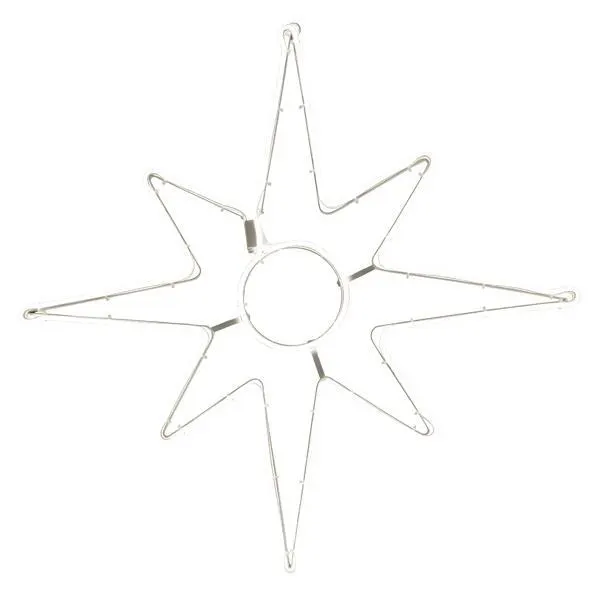 XMAS DIY ΑΣΤΕΡΙ ΒΗΘΛΕΕΜ ΝΕΟΝ ΦΩΤΟΣΩΛΗΝΑ 75cm ΕΠΕΚΤΑΣΗ & ΚΑΛΩΔΙΟ ΠΑΡΟΧΗΣ 1m IP44 (ΧΩΡΙΣ ΦΙΣ)