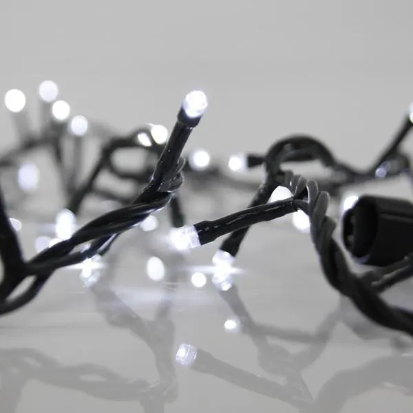 ΣΕΙΡΑ, 100 LED 3mm, 31V ΜΕΤΑΣΧΗΜΑΤΙΣΤΗ, 4 ΕΠΕΚΤΑΣΕΙΣ ΕΩΣ 3 ΣΕΤ, ΠΡΑΣΙΝΟ PVC ΚΑΛΩΔΙΟ, ΛΕΥΚΟ LED ANA 10cm, ΠΡΟΕΚΤΑΣΗ ΠΑΡΟΧΗΣ 3m, ΙΡ44
