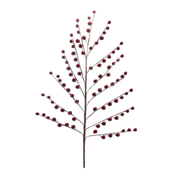 ΚΛΑΔΙ ΜΕ BERRIES ΜΠΟΡΝΤΟ ΜΕΤΑΛΛΙΖΕ ΠΥΚΝΟ 79cm