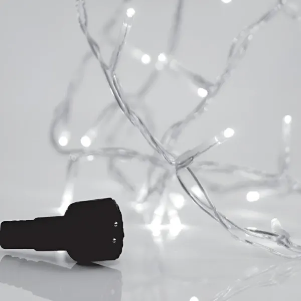 XMAS ΛΑΜΠΑΚΙ ΚΟΥΡΤΙΝΑ 150 LED 3mm 31V ΜΕΤΑΣΧΗΜΑΤΙΣΤΗ 4 ΕΠΕΚΤΑΣΕΙΣ ΕΩΣ 3 ΣΕΤ ΔΙΑΦΑΝΟ PVC ΚΑΛΩΔΙΟ ΘΕΡΜΟ ΛΕΥΚΟ LED (H100 x W300cm 15 ΣΕΙΡΕΣ x 10 LED) ΠΑΡΟΧΗ 5m IP44