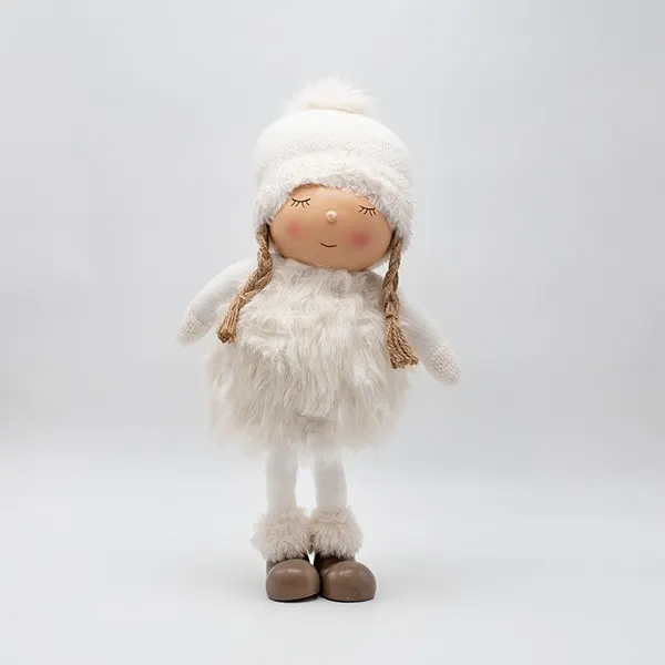 ΚΟΡΙΤΣΑΚΙ POM POM ΜΕ ΛΕΥΚΑ ΡΟΥΧΑ 43cm