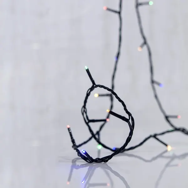 XMAS ΛΑΜΠΑΚΙ ΣΕΙΡΑ 96 LED 5mm HΛΙΑΚΟ ΣΥΛΛΕΚΤΗ ΜΕ ΑΙΣΘΗΤΗΡΑ ΦΩΤΟΣ ΣΤΑΘΕΡΟ/FLASH ΠΡΟΓΡΑΜΜΑ ΠΡΑΣΙΝΟ PVC ΚΑΛΩΔΙΟ ΧΡΩΜΑΤΙΣΤΟ LED ΑΝΑ 10cm ΠΑΡΟΧΗ 1m IP44