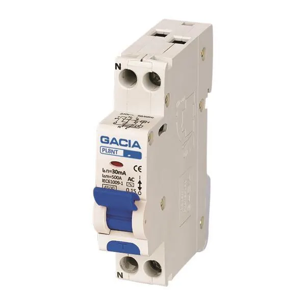 ΡΕΛΕ RCBO ΜΟΝΟΠΟΛΙΚΟ 16A 4,5KA 30mA 1P+N C GACIA TYPE A