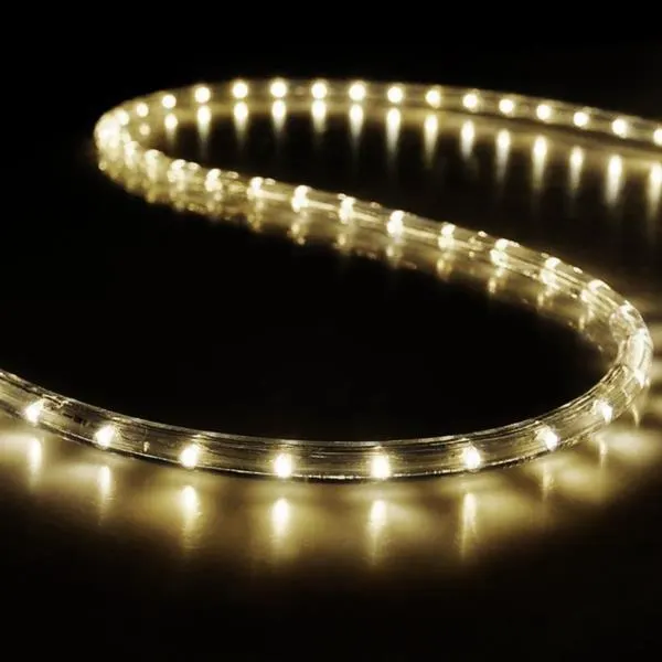 XMAS ΦΩΤΟΣΩΛΗΝΑΣ 24V LED 50m ΜΟΝΟΚΑΝΑΛΟΣ ΠΡΟΣΤΑΣΙΑ UV ΔΙΑΦΑΝΟΣ ΣΩΛΗΝΑΣ 13mm ΘΕΡΜΟ ΛΕΥΚΟ 36 LED/m ΚΟΠΗ/1mIP65