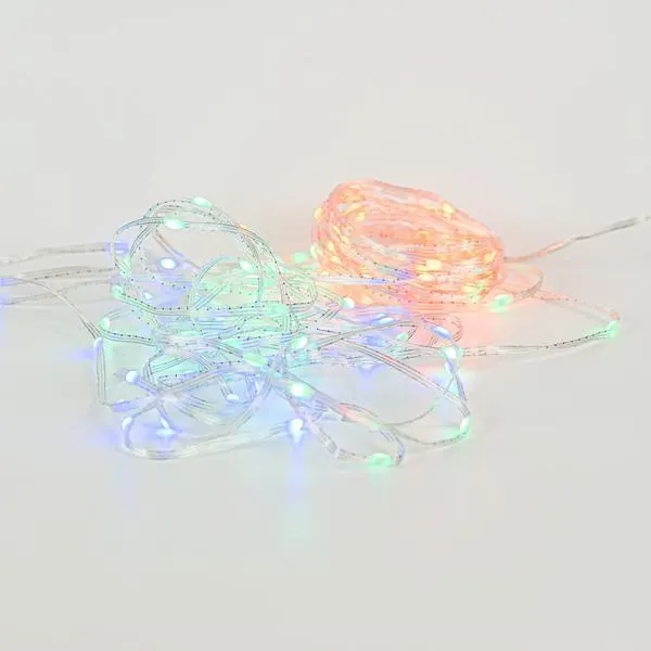 XMAS ΛΑΜΠΑΚΙ ΣΕΙΡΑ 100 SMART MINI LED USB ΔΙΑΧΕΙΡΙΣΗ ΜΕΣΩ ΕΦΑΡΜΟΓΗΣ ΜΕ ΠΡΟΓΡΑΜΜΑ ΤΗΛΕΧΕΙΡΙΣΤΗΡΙΟ (ΧΡΟΝΟΔΙΑΚΟΠΤΗΣ DIMMER) ΔΙΑΦΑΝΟ ΠΛΑΚΕ ΧΑΛΚΙΝΟ ΚΑΛΩΔΙΟ RGB LED/10cm ΠΑΡΟΧΗ 2m IP20