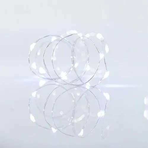 XMAS ΛΑΜΠΑΚΙ ΣΕΙΡΑ 100 MINI LED ΜΕΤΑΣΧΗΜΑΤΙΣΤΗ ΜΕ 8 ΠΡΟΓΡΑΜΜΑΤΑ & ΜΝΗΜΗ ΑΣΗΜΙ ΧΑΛΚΙΝΟ ΚΑΛΩΔΙΟ ΛΕΥΚΟ LED ΑΝΑ 10cm ΠΑΡΟΧΗ 5m IP44