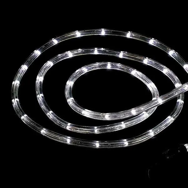 XMAS ΦΩΤΟΣΩΛΗΝΑΣ 24V LED 50m ΜΟΝΟΚΑΝΑΛΟΣ ΠΡΟΣΤΑΣΙΑ UV ΔΙΑΦΑΝΟΣ ΣΩΛΗΝΑΣ 13mm ΛΕΥΚΟ 36 LED/m ΚΟΠΗ/1m IP65