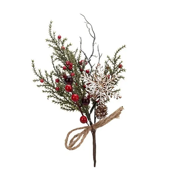 ΚΛΑΔΙ ΜΕ BERRIES ΚΟΚΚΙΝΑ ΚΑΙ ΧΙΟΝΟΝΙΦΑΔΑ 32cm