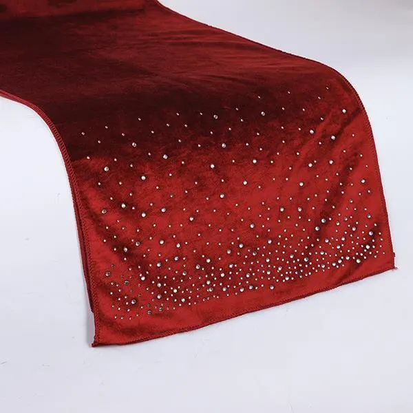 ΡΑΝΕΡ ΜΠΟΡΝΤΟ ΒΕΛΟΥΔΙΝΟ ΜΕ ΣΤΡΑΣ 40x140cm