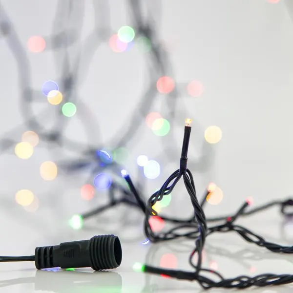 ΣΕΙΡΑ, 300 LED 3mm, 31V ΜΕΤΑΣΧΗΜΑΤΙΣΤΗ, 4 ΕΠΕΚΤΑΣΕΙΣ ΕΩΣ 3 ΣET, ΠΡΑΣΙΝΟ PVC ΚΑΛΩΔΙΟ, ΧΡΩΜΑΤΙΣΤΟ LED ΑΝΑ 10cm, ΠΡΟΕΚΤΑΣΗ ΠΑΡΟΧΗΣ 3m, IP44
