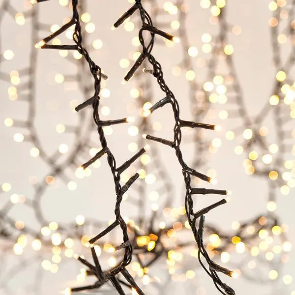 XMAS ΛΑΜΠΑΚΙ ΠΥΚΝΗ ΣΕΙΡΑ 1300 LED 3mm 31V ΜΕΤΑΣΧΗΜΑΤΙΣΤΗ 4 ΕΠΕΚΤΑΣΕΙΣ ΕΩΣ 2 ΣΕΤ ΠΡΑΣΙΝΟ PVC ΚΑΛΩΔΙΟ ΘΕΡΜΟ ΛΕΥΚΟ LED ANA 2cm ΠΑΡΟΧΗ 3m ΙΡ44