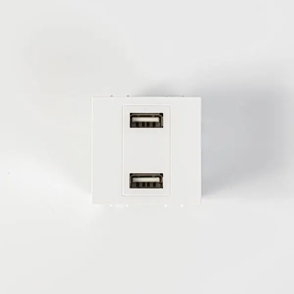ΠΡΙΖΑ 2 Χ USB MODULES ΛΕΥΚΗ