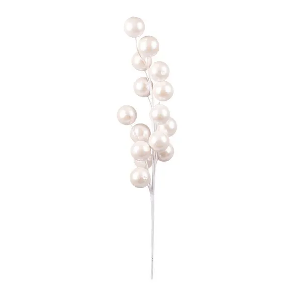 ΚΛΑΔΙ ΜΕ BERRIES ΛΕΥΚΑ ΣΕ ΜΠΟΥΚΕΤΟ 90cm