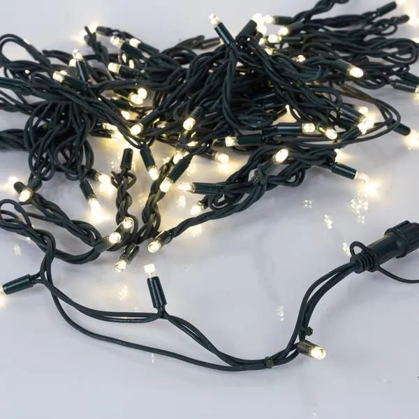 XMAS ΛΑΜΠΑΚΙ ΣΕΙΡΑ 100 LED 5mm ΜΕ ΚΑΛΥΜΜΑ 230V 3 ΕΠΕΚΤΑΣΕΙΣ ΕΩΣ 20 ΣΕΤ ΠΡΑΣΙΝΟ ΚΑΟΥΤΣΟΥΚ ΚΑΛΩΔΙΟ DAYLIGHT LED ΑΝΑ 10cm ΠΑΡΟΧΗ 1.5m ΙΡ67