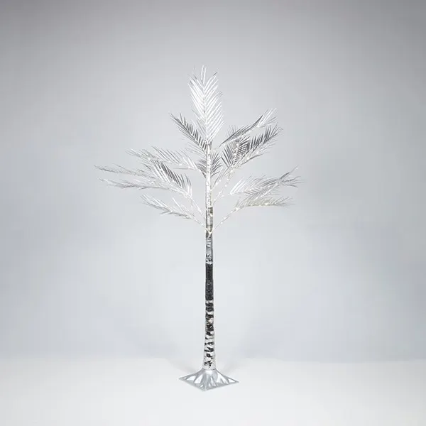 XMAS ΦΩΤΙΖΟΜΕΝΟ ΔΕΝΤΡΟ ΦΤΕΡΗ ΑΣΗΜΙ 150cm ΜΕΤΑΣΧΗΜΑΤΙΣΤΗ 110 MINI LED ΘΕΡΜΑ ΛΕΥΚΑ ΠΑΡΟΧΗ 3m IP44