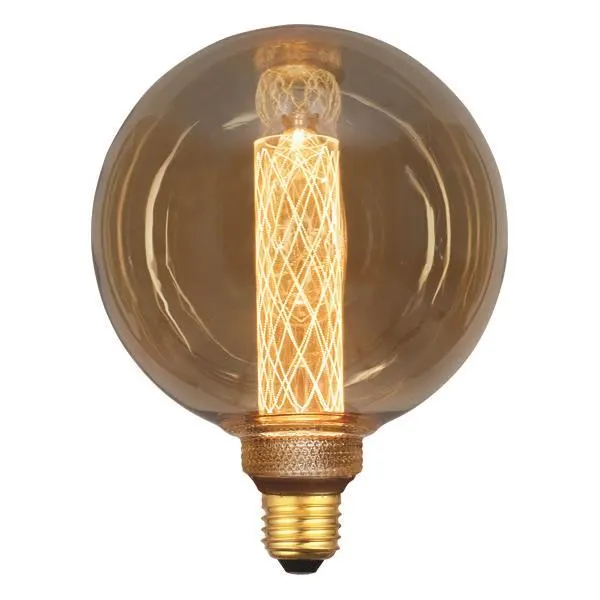 ΛΑΜΠΑ LED ΓΛΟΜΠΟΣ G125 3,5W 120lm Ε27 2000K 220-240V GOLD GLASS DIMMABLE