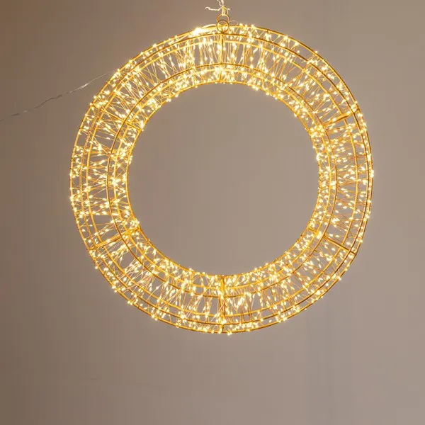 XMAS ΦΩΤΙΖΟΜΕΝΟ ΣΤΕΦΑΝΙ 50cm 900 MINI LED 24V METAΣΧΗΜΑΤΙΣΤΗ TIMER ΜΠΡΟΝΖΕ ΜΕΤΑΛΛΙΚΟΣ ΣΚΕΛΕΤΟΣ ΜΠΡΟΝΖΕ ΧΑΛΚΙΝΟ ΚΑΛΩΔΙΟ ΘΕΡΜΟ ΛΕΥΚΟ LED ΠΑΡΟΧΗ 5m IP44