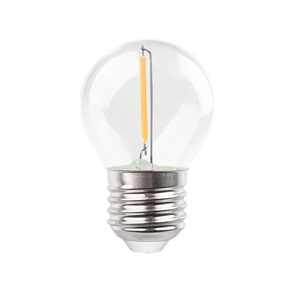 ΛΑΜΠΑ LED ΣΦΑΙΡΙΚΗ FILAMENT 1W 90lm E27 4000K 220-240V