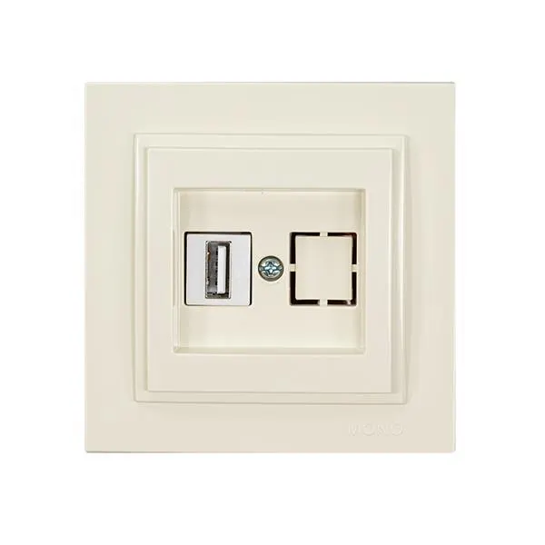 ΠΡΙΖΑ USB 220V / 5V 2.4A ΜΠΕΖ