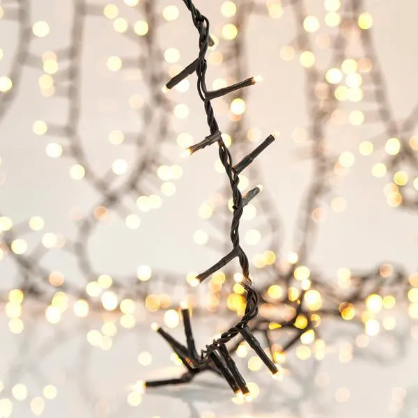 XMAS ΛΑΜΠΑΚΙ ΠΥΚΝΗ ΣΕΙΡΑ 800 LED 3mm 31V ΜΕΤΑΣΧΗΜΑΤΙΣΤΗ 4 ΕΠΕΚΤΑΣΕΙΣ ΕΩΣ 2 ΣΕΤ ΠΡΑΣΙΝΟ PVC ΚΑΛΩΔΙΟ ΘΕΡΜΟ ΛΕΥΚΟ LED ANA 2cm ΠΑΡΟΧΗ 3m ΙΡ44