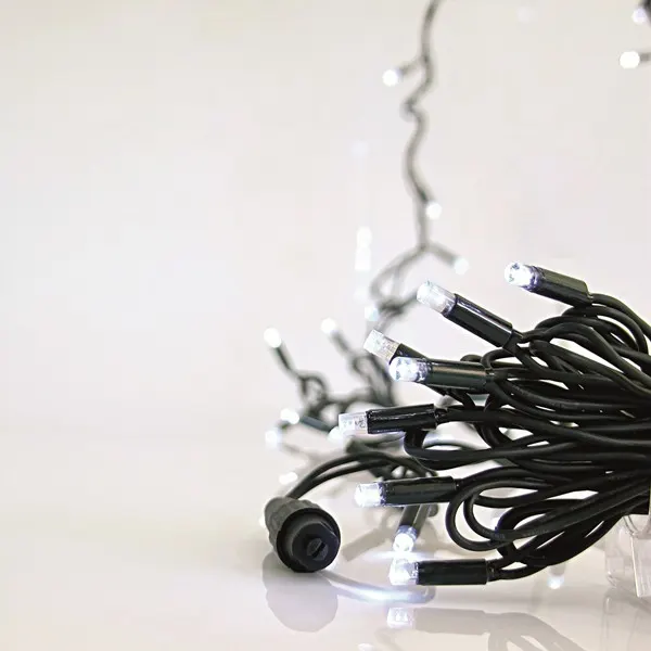 XMAS ΛΑΜΠΑΚΙ ΣΕΙΡΑ 100 LED 5mm ΜΕ ΚΑΛΥΜΜΑ 230V 3 ΕΠΕΚΤΑΣΕΙΣ ΕΩΣ 9 ΣΕΤ ΠΡΑΣΙΝΟ ΚΑΟΥΤΣΟΥΚ ΚΑΛΩΔΙΟ 90 ΛΕΥΚA & 10 ΛΕΥΚΑ FLASH LED ANA 10cm ΠΑΡΟΧΗ 1,5m ΙΡ65