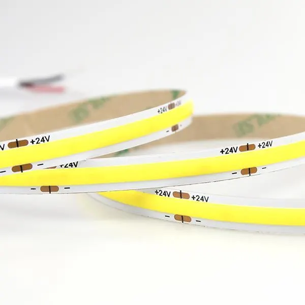 ΤΑΙΝΙΑ LED COB 5M 12W 24V ΚΙΤΡΙΝΟ 480 LED/M IP44 PRO