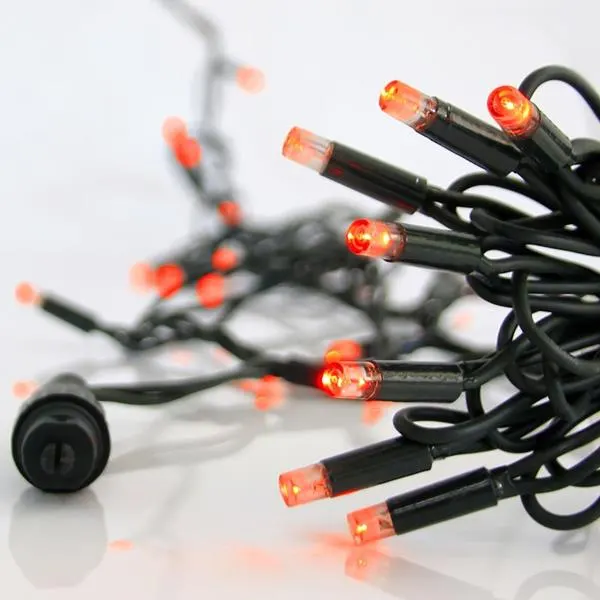 XMAS ΛΑΜΠΑΚΙ ΣΕΙΡΑ 100 LED 5mm ΜΕ ΚΑΛΥΜΜΑ 230V 3 ΕΠΕΚΤΑΣΕΙΣ ΕΩΣ 9 ΣΕΤ ΠΡΑΣΙΝΟ ΚΑΟΥΤΣΟΥΚ ΚΑΛΩΔΙΟ ΚΟΚΚΙΝΟ LED ANA 10cm ΠΑΡΟΧΗ 1.5m ΙΡ65