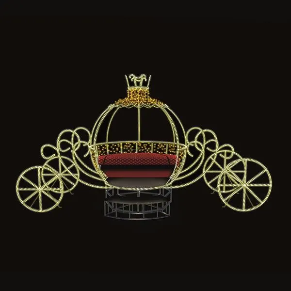 XMAS ΕΠΑΓΓΕΛΜΑΤΙΚΟ ΣΧΕΔΙΟ 3D ΧΡΥΣΗ ΑΜΑΞΑ ΜΕ ΘΕΡΜΗ ΛΕΥΚΗ LED ΦΩΤΟΣΩΛΗΝΑΣ & ΘΕΡΜΟ ΛΕΥΚΟ LED 350x160x250cm IP65