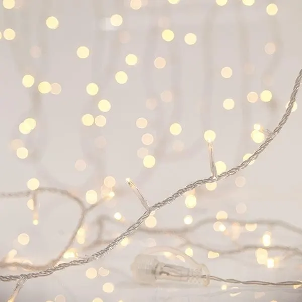 XMAS ΛΑΜΠΑΚΙ ΣΕΙΡΑ 180 LED 3mm 2 ΕΠΕΚΤΑΣΕΙΣ ΕΩΣ 6 ΣΕΤ ΔΙΑΦΑΝΟ PVC ΚΑΛΩΔΙΟ ΘΕΡΜΟ ΛΕΥΚΟ LED ANA 7.5cm ΙΡ44 (ΧΩΡΙΣ ΜΕΤΑΣΧΗΜΑΤΙΣΤΗ XΩΡΙΣ ΠΑΡΟΧΗ)