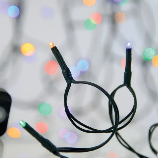 XMAS ΛΑΜΠΑΚΙ ΣΕΙΡΑ 500 LED 3mm 31V ΜΕΤΑΣΧΗΜΑΤΙΣΤΗ ΜΕ 8 ΠΡΟΓΡΑΜΜΑΤΑ ΠΡΑΣΙΝΟ PVC ΚΑΛΩΔΙΟ ΧΡΩΜΑΤΙΣΤΟ LED ΑΝΑ 5cm ΠΑΡΟΧΗ 3m ΙΡ44