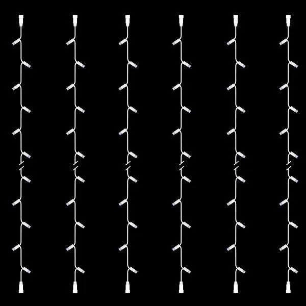 XMAS DIY ΛΑΜΠΑΚΙ ΣΕΙΡΑ ΣΕΤ 6τμχ 30 LED 2 ΕΠΕΚΤΑΣΕΙΣ ΛΕΥΚΟ ΚΑΟΥΤΣΟΥΚ ΚΑΛΩΔΙΟ ΛΕΥΚO LED ΑΝΑ 10cm ΙΡ65