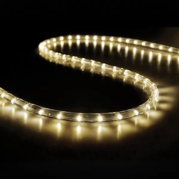 XMAS ΦΩΤΟΣΩΛΗΝΑΣ 230V LED 50m ΜΟΝΟΚΑΝΑΛΟΣ ΠΡΟΣΤΑΣΙΑ UV ΔΙΑΦΑΝΟΣ ΣΩΛΗΝΑΣ 13mm ΘΕΡΜΟ ΛΕΥΚO 36 LED/m ΚΟΠΗ/1m 3 ΣΕΤ ΕΞΑΡΤΗΜΑΤΑ IP65