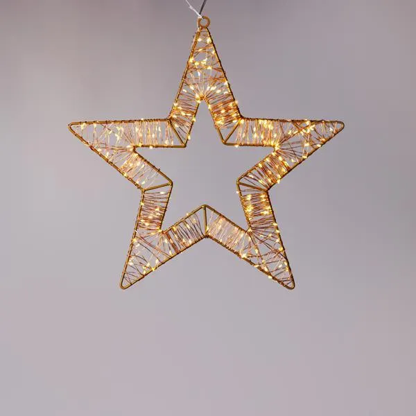 XMAS ΦΩΤΙΖΟΜΕΝΟ AΣΤΕΡΙ 35cm 200 ΜΙΝΙ LED 4.5V ΜΕΤAΣΧΗΜAΤΙΣΤΗ ΜΠΡΟΝΖΕ ΜΕΤAΛΛΙΚΟΣ ΣΚΕΛΕΤΟΣ ΜΠΡΟΝΖΕ ΧAΛΚΙΝΟ ΚAΛΩΔΙΟ 180 ΘΕΡΜA ΛΕΥΚA & 20 ΘΕΡΜA ΛΕΥΚA FLASH ΜΙΝΙ LED ΠAΡΟΧΗ 5m IP44