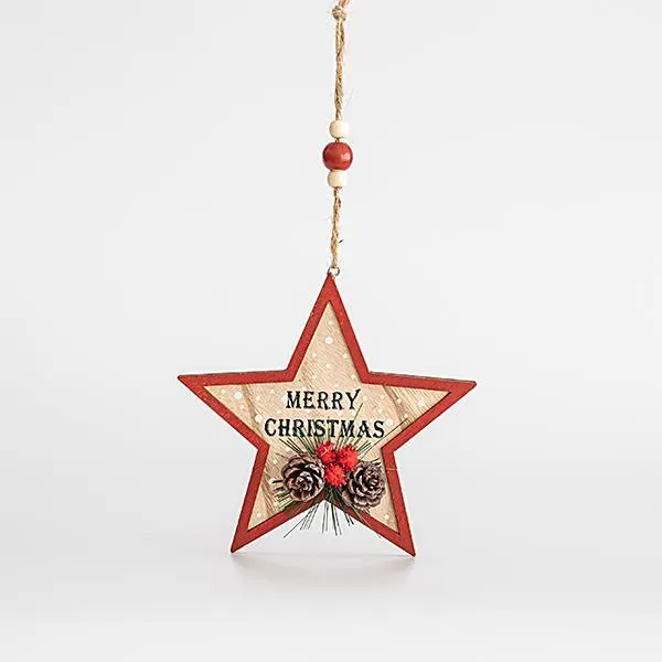 ΞΥΛΙΝΟ ΑΣΤΕΡΑΚΙ, MERRY CHRISTMAS, 15,5x1cm