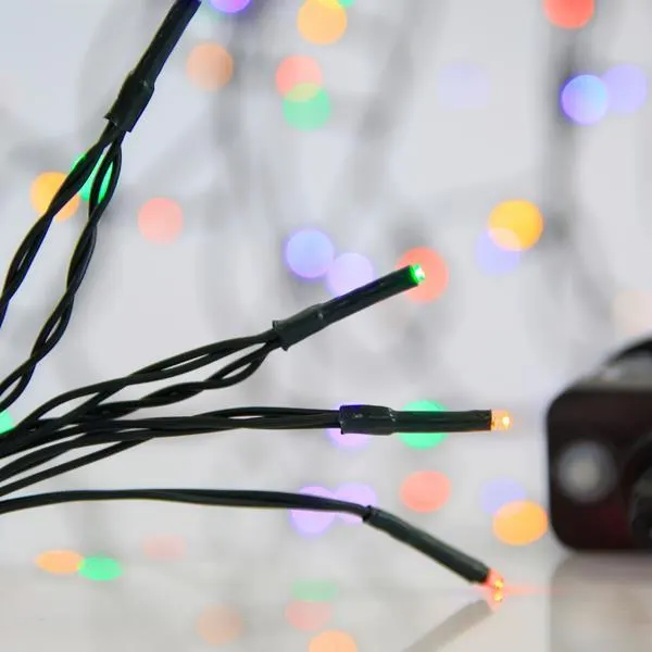 XMAS ΛΑΜΠΑΚΙ ΣΕΙΡΑ 180 LED 3mm 31V ΜΕΤΑΣΧΗΜΑΤΙΣΤΗ ΜΕ 8 ΠΡΟΓΡΑΜΜΑΤΑ & ΜΝΗΜΗ ΠΡΑΣΙΝΟ PVC ΚΑΛΩΔΙΟ ΧΡΩΜΑΤΙΣΤΟ LED ΑΝΑ 5cm ΠΑΡΟΧΗ 3m ΙΡ44