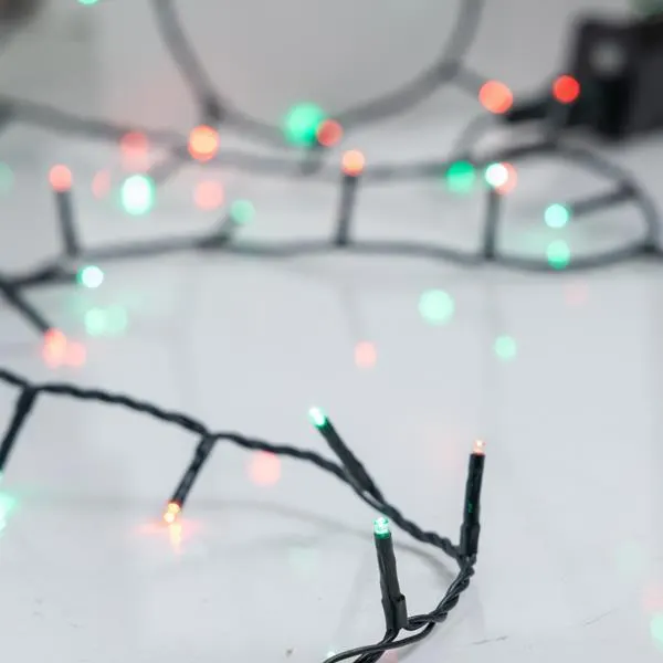 XMAS ΛΑΜΠΑΚΙ ΣΕΙΡΑ 240 LED 3mm 31V ΜΕΤΑΣΧΗΜΑΤΙΣΤΗ ΜΕ 8 ΠΡΟΓΡΑΜΜΑΤΑ & ΜΝΗΜΗ ΠΡΑΣΙΝΟ PVC ΚΑΛΩΔΙΟ ΚΟΚΚΙΝΟ & ΠΡΑΣΙΝΟ LED (ΕΝΑΛΛΑΞ) ΑΝΑ 5cm ΠΑΡΟΧΗ 3m IP44