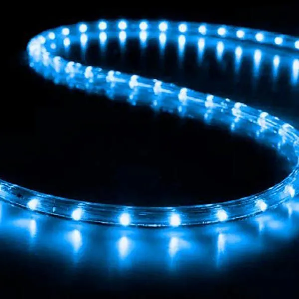 XMAS ΦΩΤΟΣΩΛΗΝΑΣ 230V LED 50m ΜΟΝΟΚΑΝΑΛΟΣ ΠΡΟΣΤΑΣΙΑ UV ΔΙΑΦΑΝΟΣ ΣΩΛΗΝΑΣ 13mm 36 LED/m (30 ΣΤΑΘΕΡΑ ΜΠΛΕ & 6 FLASH ΛΕΥΚΑ) ΚΟΠΗ/1m 3 ΣΕΤ ΕΞΑΡΤΗΜΑΤΑ IP65