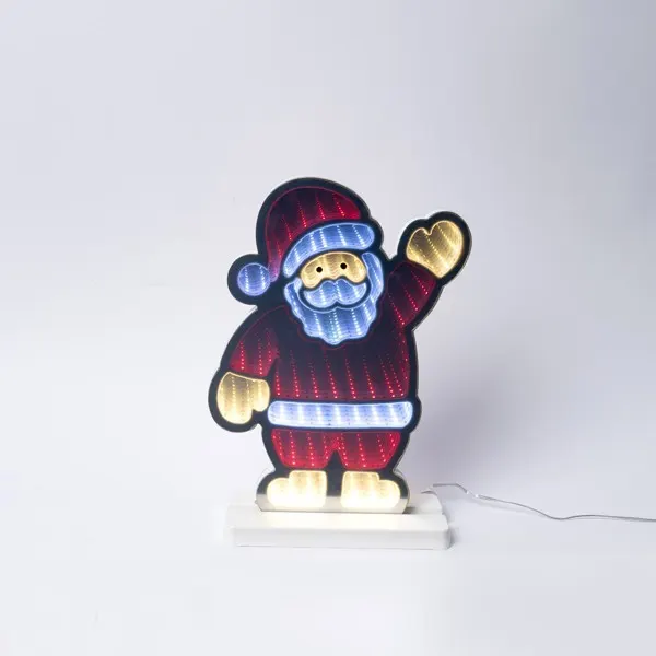 XMAS ΚΑΘΡΕΦΤΗΣ ΑΓΙΟΣ ΒΑΣΙΛΗΣ ΜΕ 138 LED ΜΕΤΑΣΧΗΜΑΤΙΣΤΗ ΧΡΩΜΑΤΙΣΤΟ LED ΠΑΡΟΧΗ 3m 22x5.5x30cm IP20